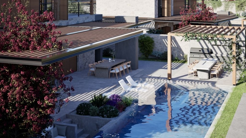 4+2 Villas with Private Pools and Plots up to 1,300 m² in Bodrum - Photo 7