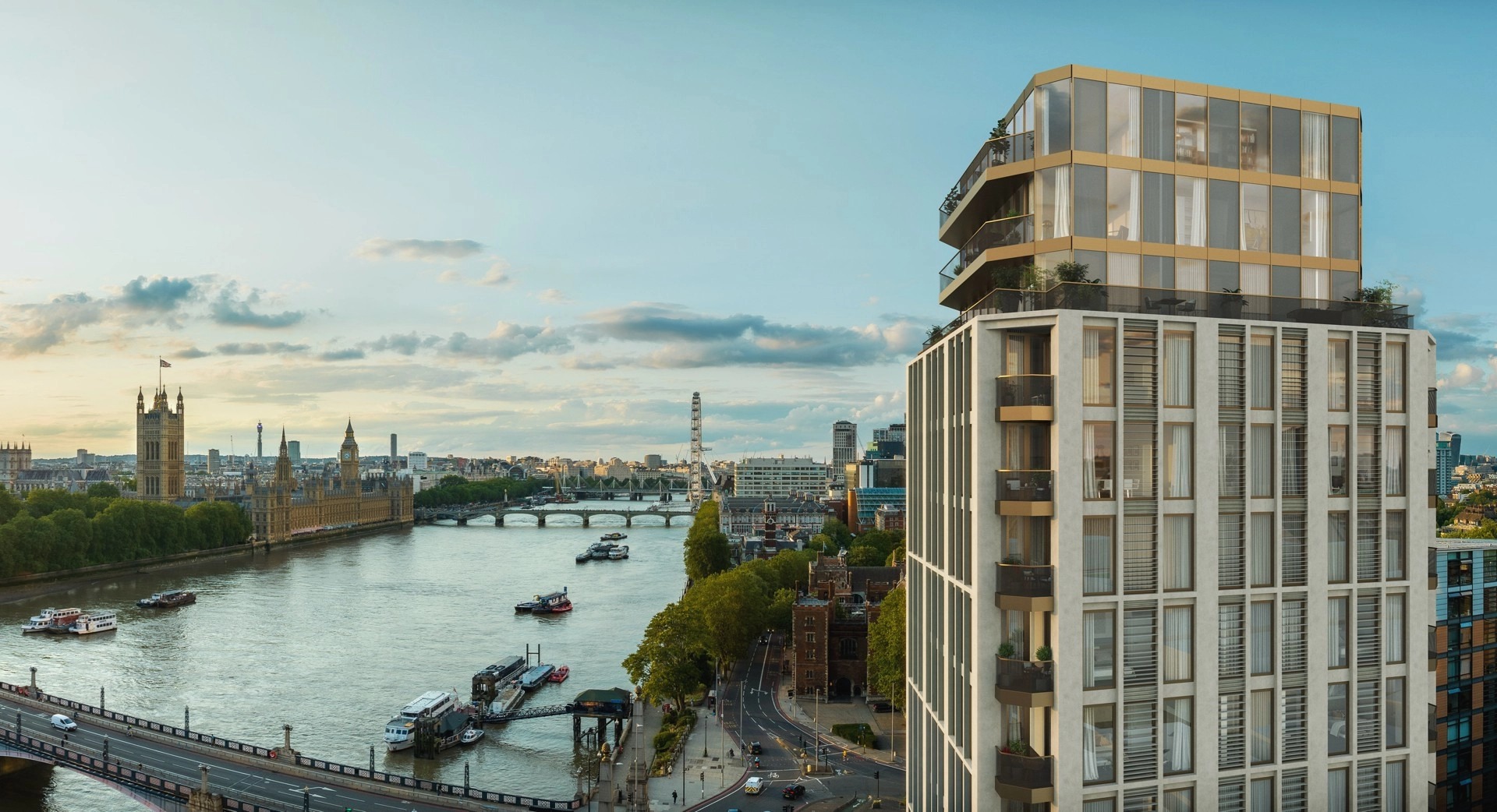 Westminster Tower — Premium Apartments with Panoramic Views of the River Thames in Central London