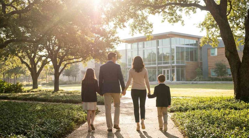 aile ile sürekli yaşam için premium bölge altyapısı