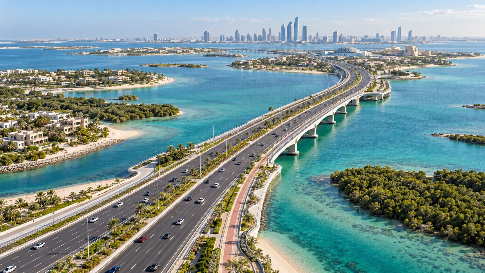 Abu Dabi’de Yeni Otoyol Saadiyat Adası’nı Diğer Adalara Bağlayacak
